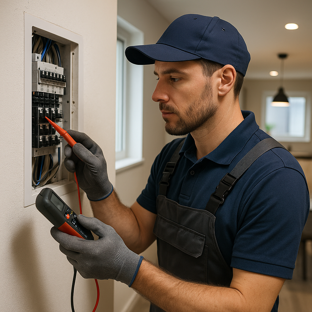 Upgraded residential electrical system by certified electrician
